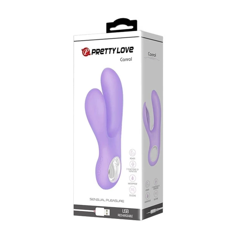 Pretty Love Canrol Ljubičasti Vibrator za Stimulaciju Klitorisa i G-tačke, Vodootporan