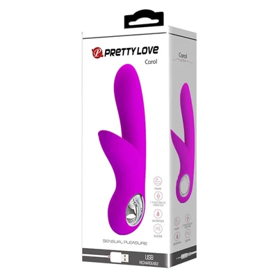 Pretty Love Carol Ljubičasti Rabbit Vibrator sa Stimulansom Klitorisa - Sexy Shop