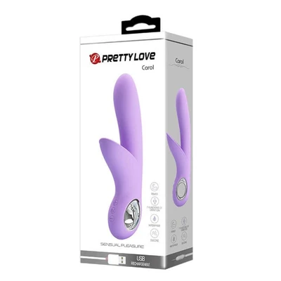 Pretty Love Carol ljubičasti vibrator sa stimulansom klitorisa 19cm - Sexy Shop