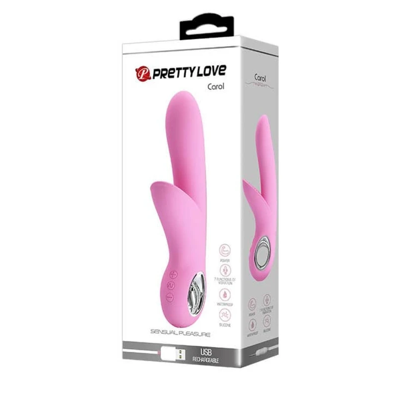 Pretty Love Carol Pink Rabbit Vibrator sa Klitoralnom Stimulacijom