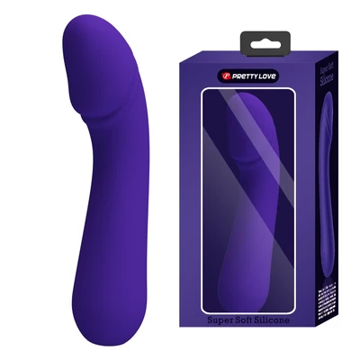 Pretty Love Cetus Purple II - Silikonski vibrator za G tačku, 15cm, vodootporni - Sexy Shop
