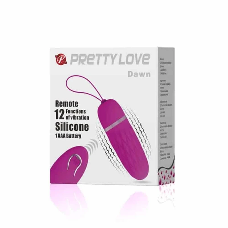 Pretty Love Dawn ljubičasti vibrator sa daljinskim upravljačem, 12 funkcija vibracije, vodootporan