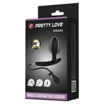 Pretty Love Drake analni čep sa pumpom, crni, vodootporan, 7,8 cm