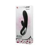 Pretty Love Elmer Crni Rabbit Vibrator sa Klitoralnim Stimulansom, Vodootporan, 12 Funkcija