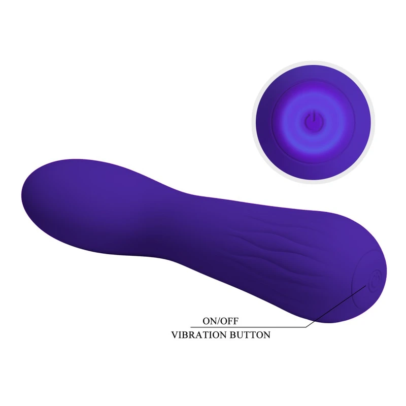 Pretty Love Faun Purple II - Silikonski vibratori za G tačku 15cm