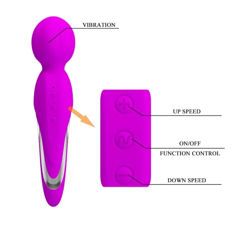 Pretty Love Fitzgerald ljubičasti vibrator sa 7 funkcija i 5 nivoa jačine