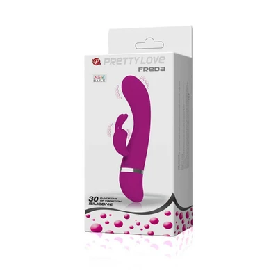 Pretty Love Freda - Silikonski vibrator sa 30 funkcija za G-tačku i klitoralnu stimulaciju, ljubičasti - Sexy Shop