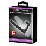 Pretty Love Hercules III Vibrirajući Penis Prsten - Crni, Vodootporni, 10 Funkcija