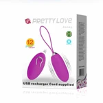 Pretty Love Jenny daljinski vibrator sa 12 vibracionih podešavanja, ljubičasti