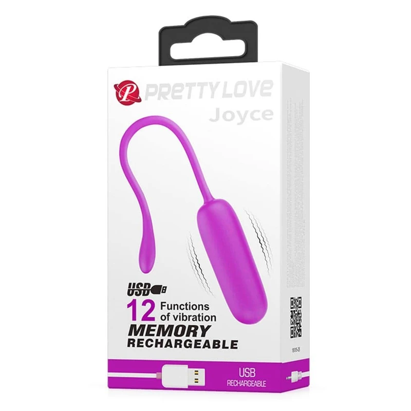 Pretty Love Joyce ljubičasti jajasti vibrator sa 12 funkcija vibracije