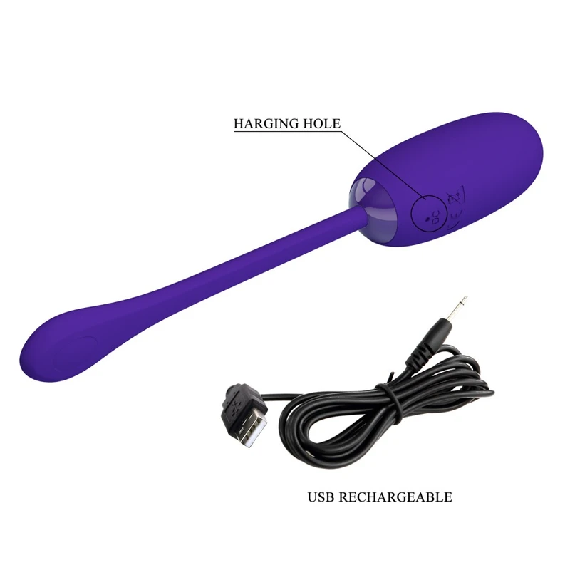 Pretty Love Julius Purple II - Diskretni Vibrirajući Jaja Za Odrasle