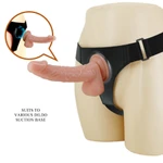 Pretty Love Kevin - Strapon dildo sa testisima - 19cm - crni