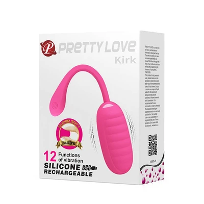 Pretty Love Kirk Pinka vibra egg 19,7cm vodootporan roze - Sexy Shop