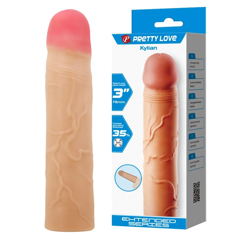 Pretty Love Kylian produživač penisa sa teksturom i vodootpornošću 20,5cm