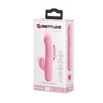 Pretty Love Leopold Baby Pink - Roze vibracija sa stimulansom klitorisa 15,5cm