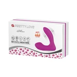 Pretty Love Lillian dvostruki vibrator sa grejanjem i vibracijom, ljubičasti