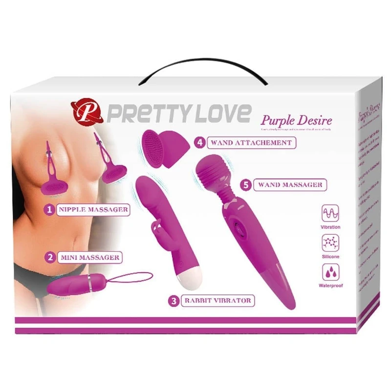 Pretty Love Ljubičasta Venera - Komplet Igračaka za Odrasle sa Vibracijom