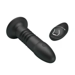 Pretty Love Magic Jingers Black Vibrirajući Analni Plug sa Vakuumskim Postoljem
