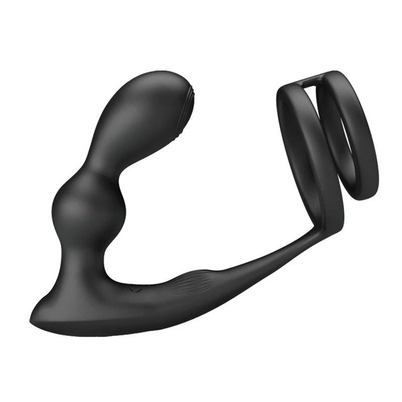 Pretty Love Marshall daljinski upravljač analni vibrator i cock ring crni