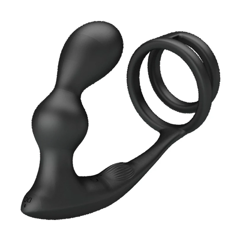 Pretty Love Marshall daljinski upravljač analni vibrator i cock ring crni