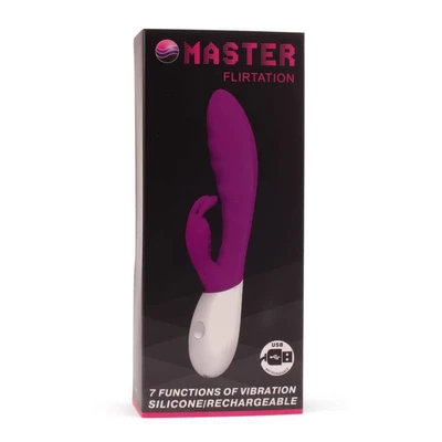 Pretty Love Master Flirtation vibrator ljubičasti G-tačka stimulans sa klitoralnim stimulansom 21cm vodootporni - Sexy Shop