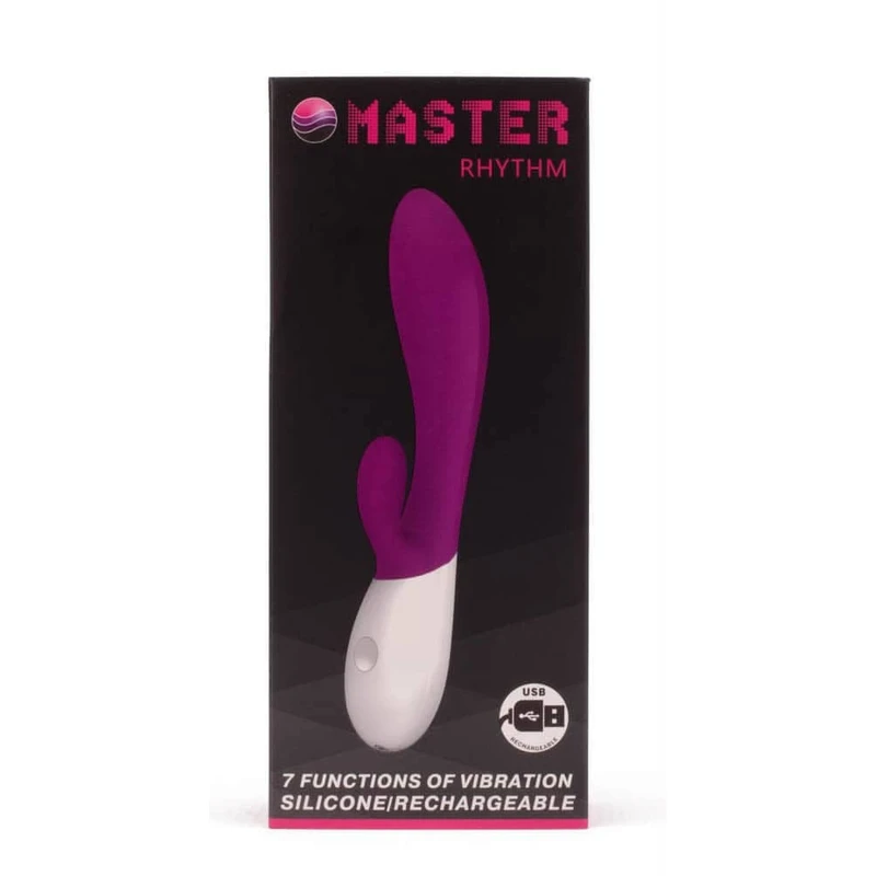 Pretty Love Master Rhythm Ljubičasti vibrator sa klitoralnom stimulacijom