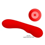 Pretty Love Matt Red vibrator sa stimulansom klitorisa - crveni 19cm
