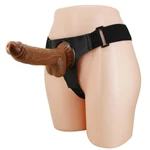 Pretty Love Michael Realističan Strap-On Dildo sa Testisima 20cm Braon