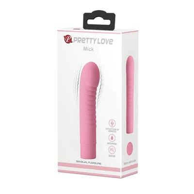Pretty Love Mick Baby Pink - Vodootporni vibrator za G tačku, 10 funkcija vibracije, 13cm - Sexy Shop