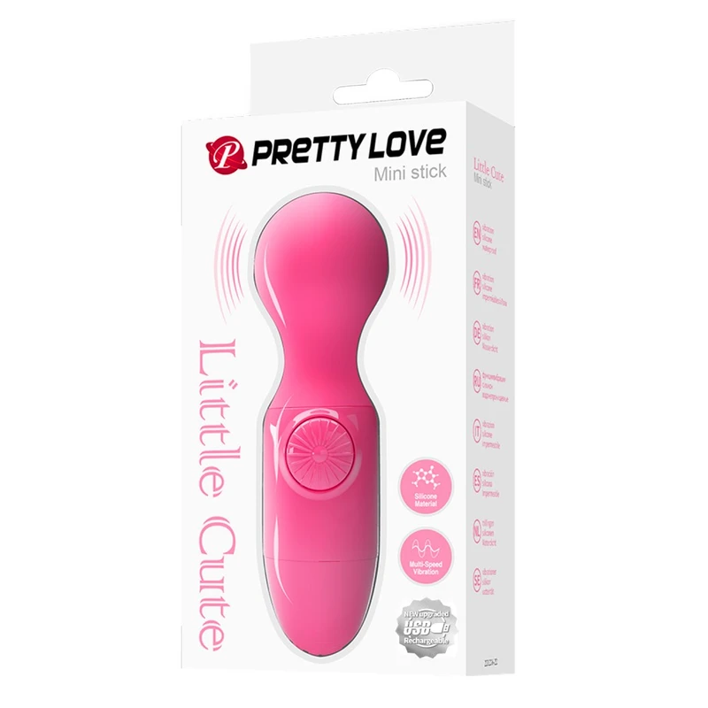 Pretty Love Mini Stick Crveni 12cm Vodootporni Masažer
