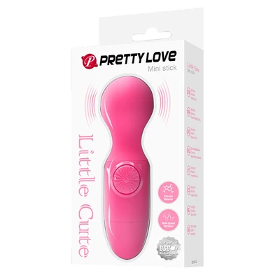 Pretty Love Mini Stick Crveni 12cm Vodootporni Masažer - Sexy Shop
