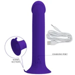 Pretty Love Murray - Plavi vibrator sa vakuumskim postoljem
