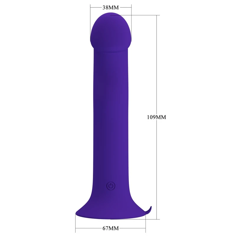Pretty Love Murray - Plavi vibrator sa vakuumskim postoljem