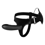 Pretty Love Myron - Vodootporni Vibrirajući Strap-On Dildo Crni 18,5cm