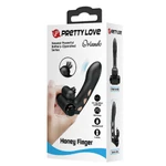Pretty Love Orlando Black vibrator za prste sa stimulansom klitorisa, 9cm, crni