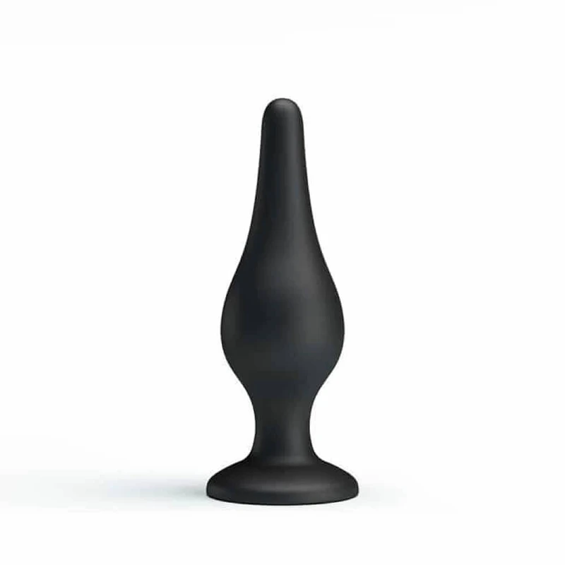 Pretty Love Osetljiv Prostata Plug sa Vakuumskim Postoljem - 14cm, Crni