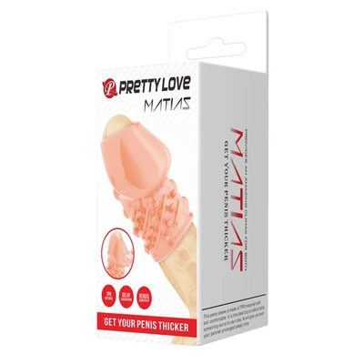 Pretty Love Penis Sleeve Matias Natural 6,5cm Vodootporni - Sexy Shop
