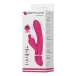 Pretty Love Phoenix Rabbit Vibrator sa klitoridalnim usisivačem, Roze 20,2cm