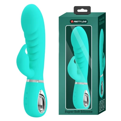 Pretty Love Prescott Zeleni Rabbit Vibrator sa Klitoralnom Stimulacijom - Sexy Shop