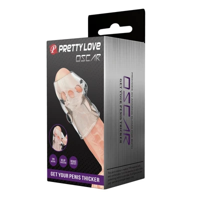 Pretty Love Prozirni Penis Sleeve Oscar - Sexy Shop