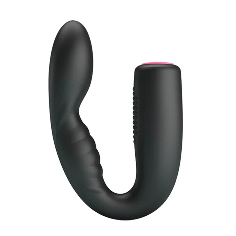 Pretty Love Quintion Black - Vodootporni vibrator sa 12 funkcija, silikon, crni, 14cm