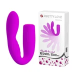 Pretty Love Quintion Ljubičasti Vibrator sa Stimulansom Klitorisa i G Tačko