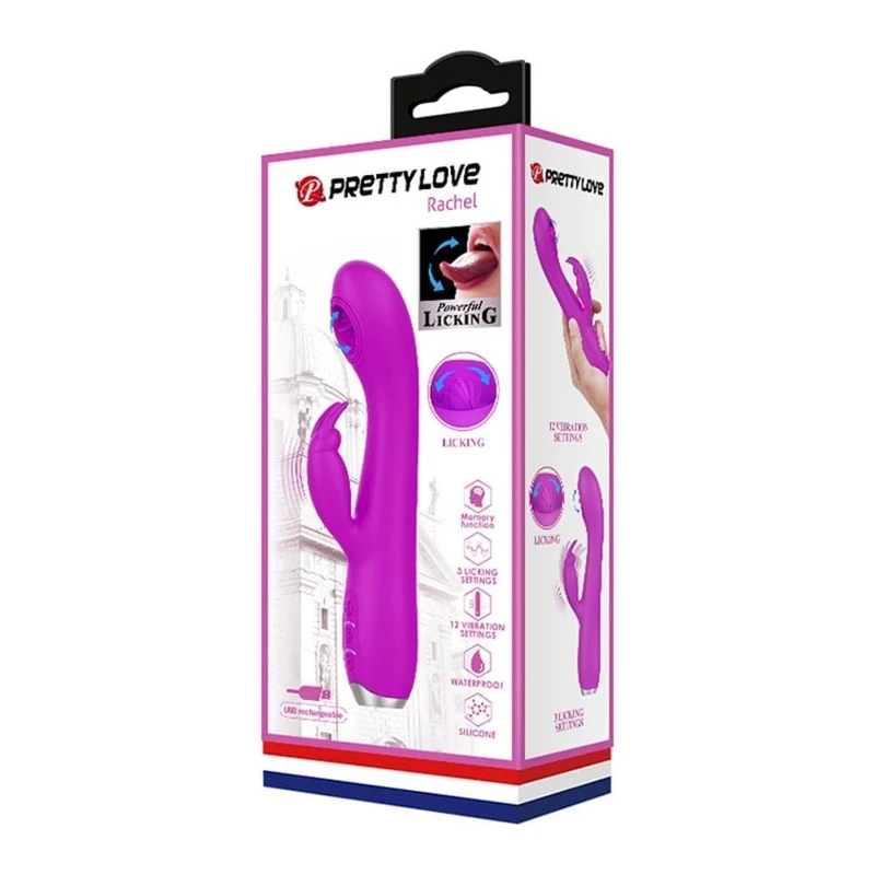 Pretty Love Rachel Ljubičasti Vibrator sa 12 Funkcija i Klitoralnom Stimulacijom