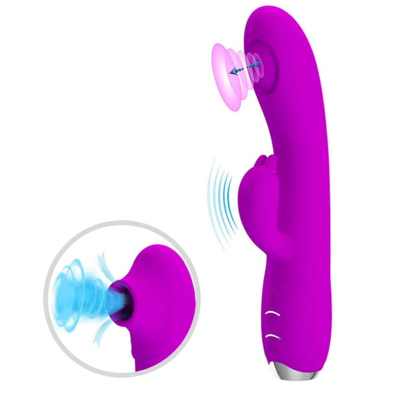 Pretty Love Regina Ljubičasti Rabbit Vibrator sa Stimulansom za Klitoris
