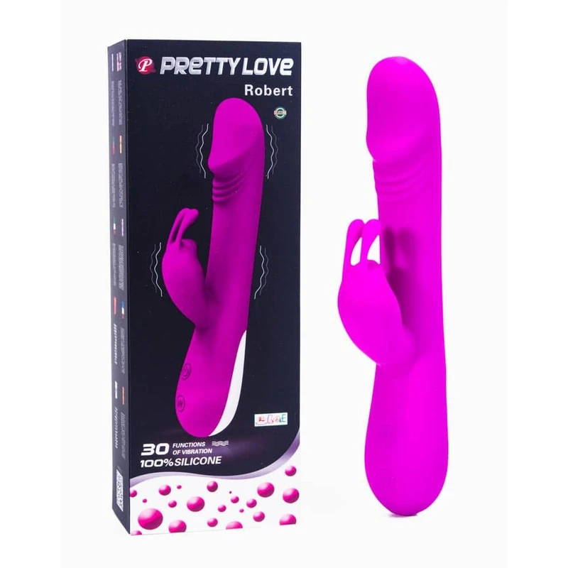 Pretty Love Robert - Ljubičasti vibrator sa 30 funkcija i stimulansom za G tačku i klitoris