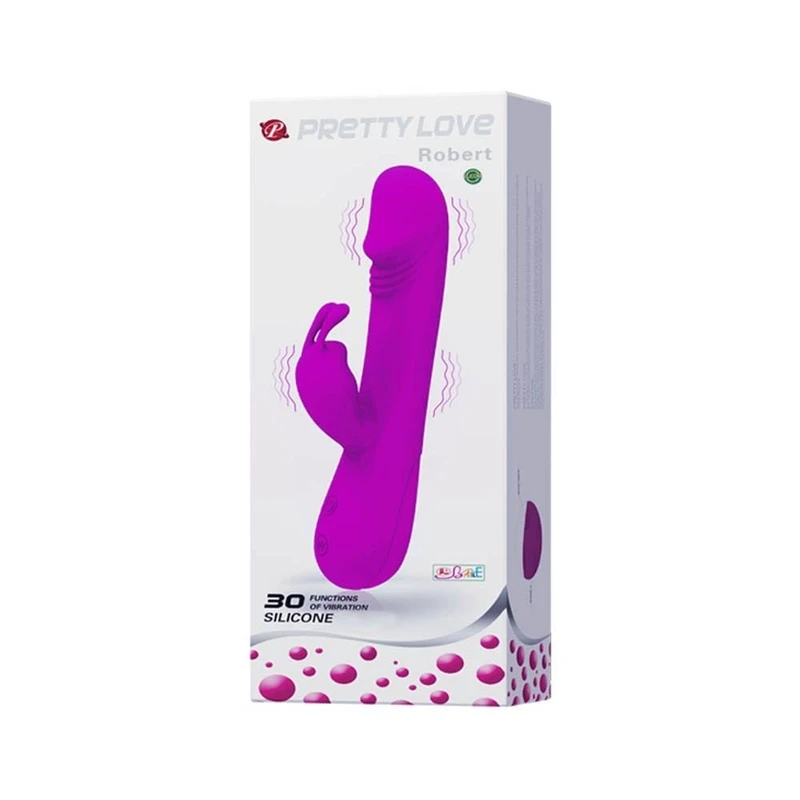 Pretty Love Robert - Vibrator sa G tačkom i stimulansom klitorisa, ljubičasti