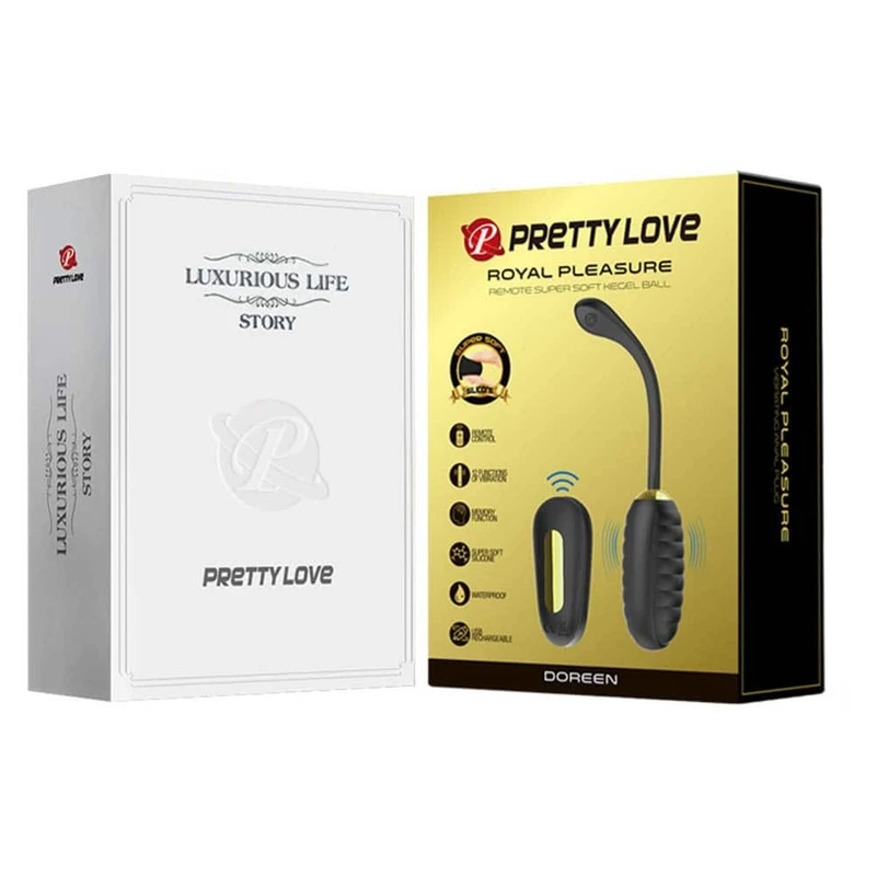 Pretty Love Royal Pleasure Doreen - Vodootporni daljinski vibrator crne boje