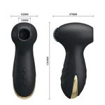Pretty Love Royal Pleasure Hammer - Crni/Zlatni Vodootporni Vibrator sa Usisavanjem
