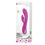 Pretty Love Sam Purple Rabbit Vibrator sa stimulansom klitorisa - ljubičasti, vodootporni, 7 funkcija vibracije i 7 funkcija usisavanja.