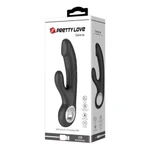Pretty Love Selene Black - Vibrator sa stimulatorom klitorisa, vodootporni, G-tačka, crni